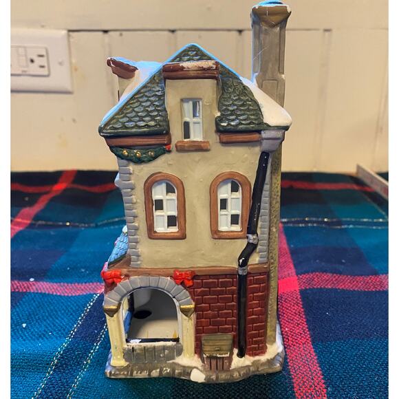 TOY SHOP Bisque China Christmas Village Building - Picture 2 of 11